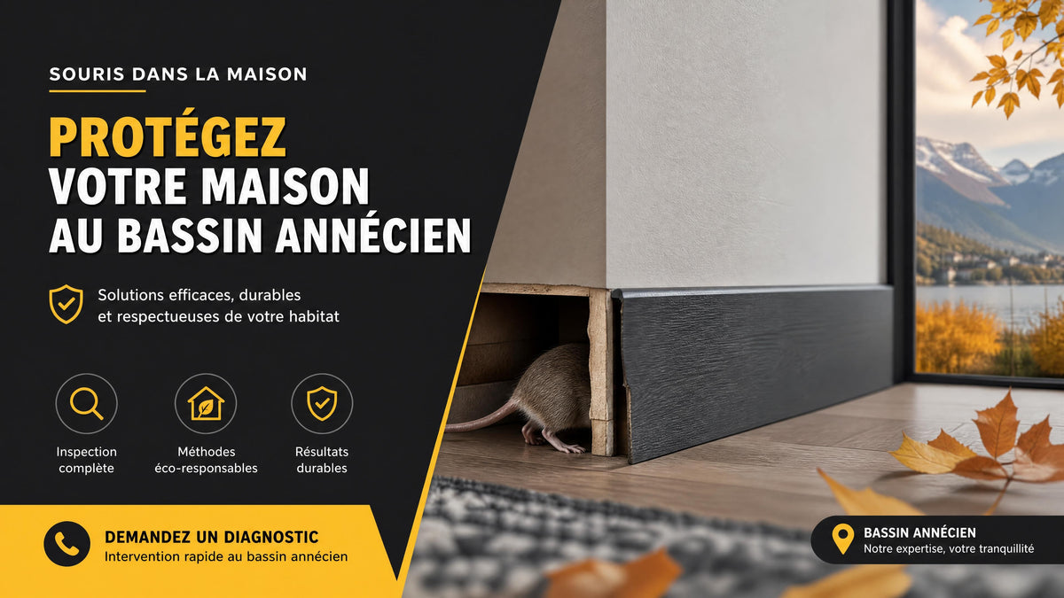 Souris dans les murs à Annecy : comment reconnaître leur présence et agir sans aggraver la situation