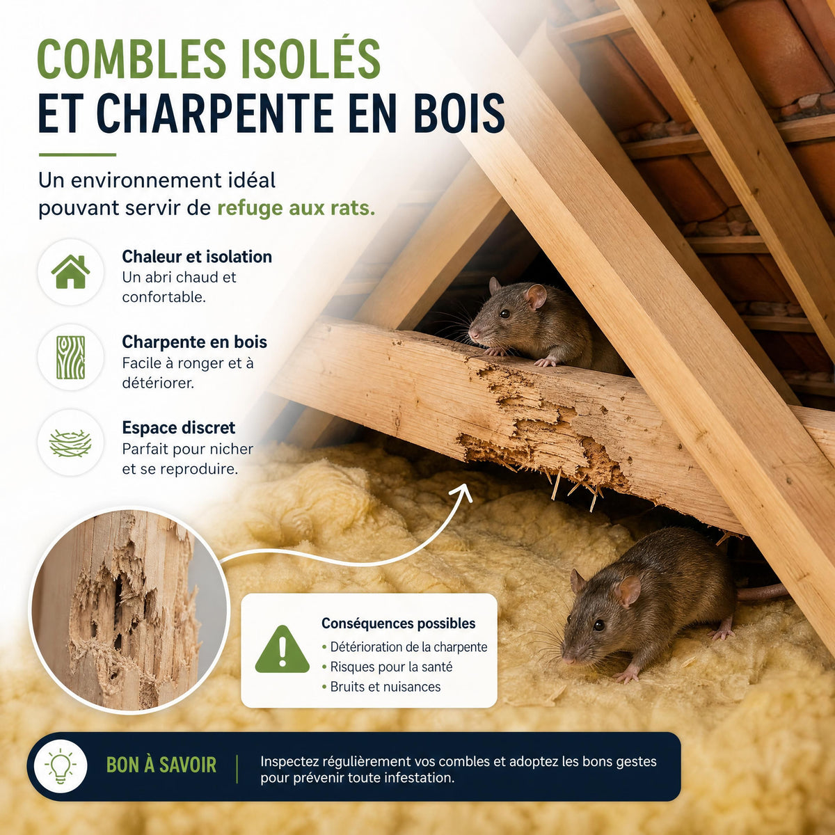 Rats dans les combles : comment identifier et sécuriser votre maison à Annecy