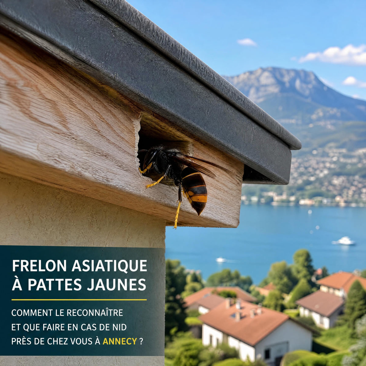 Nid de frelons à Annecy : des passages répétés sous une toiture peuvent-ils révéler un nid caché ?