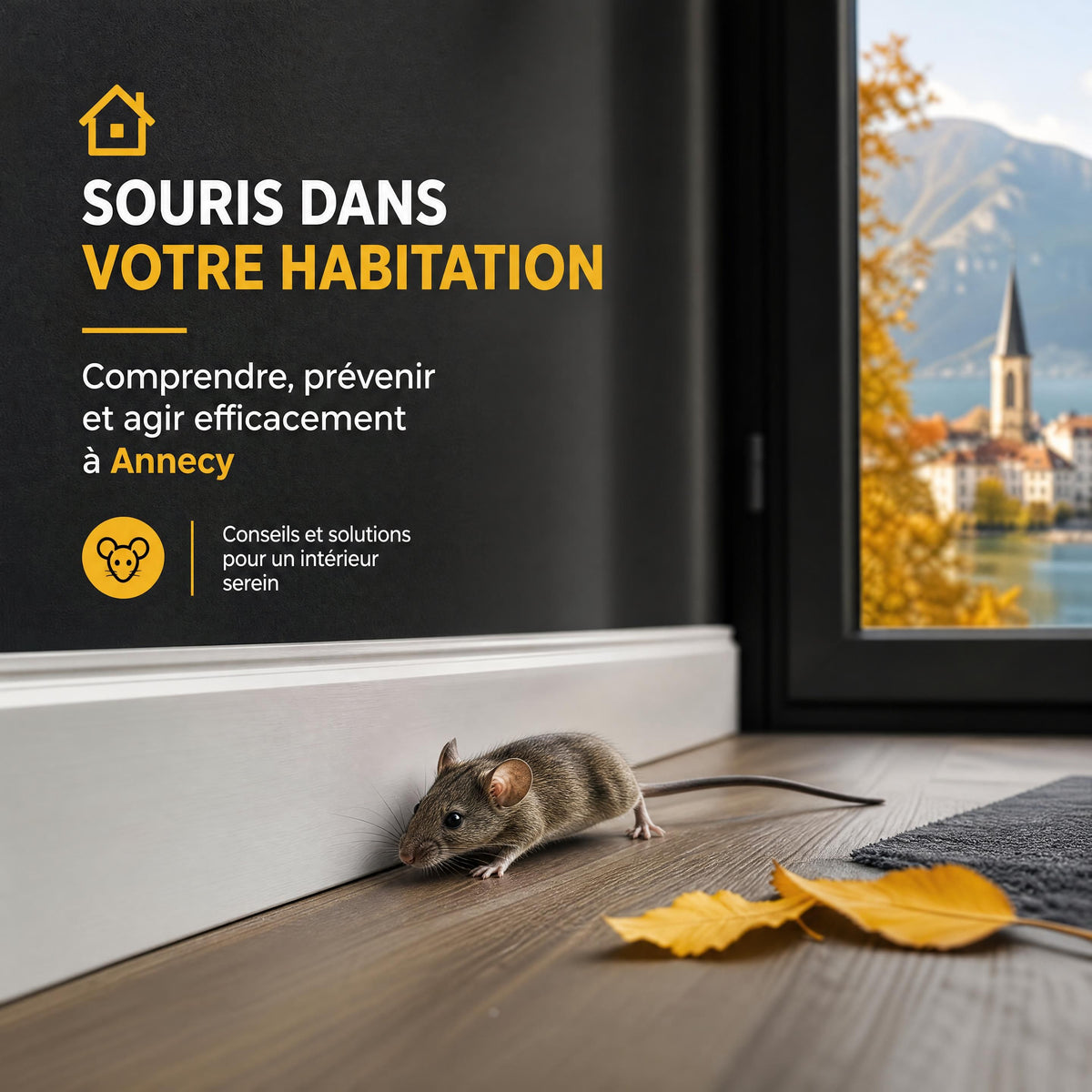 Souris dans les murs à Annecy : comment reconnaître une présence et agir sans aggraver la situation