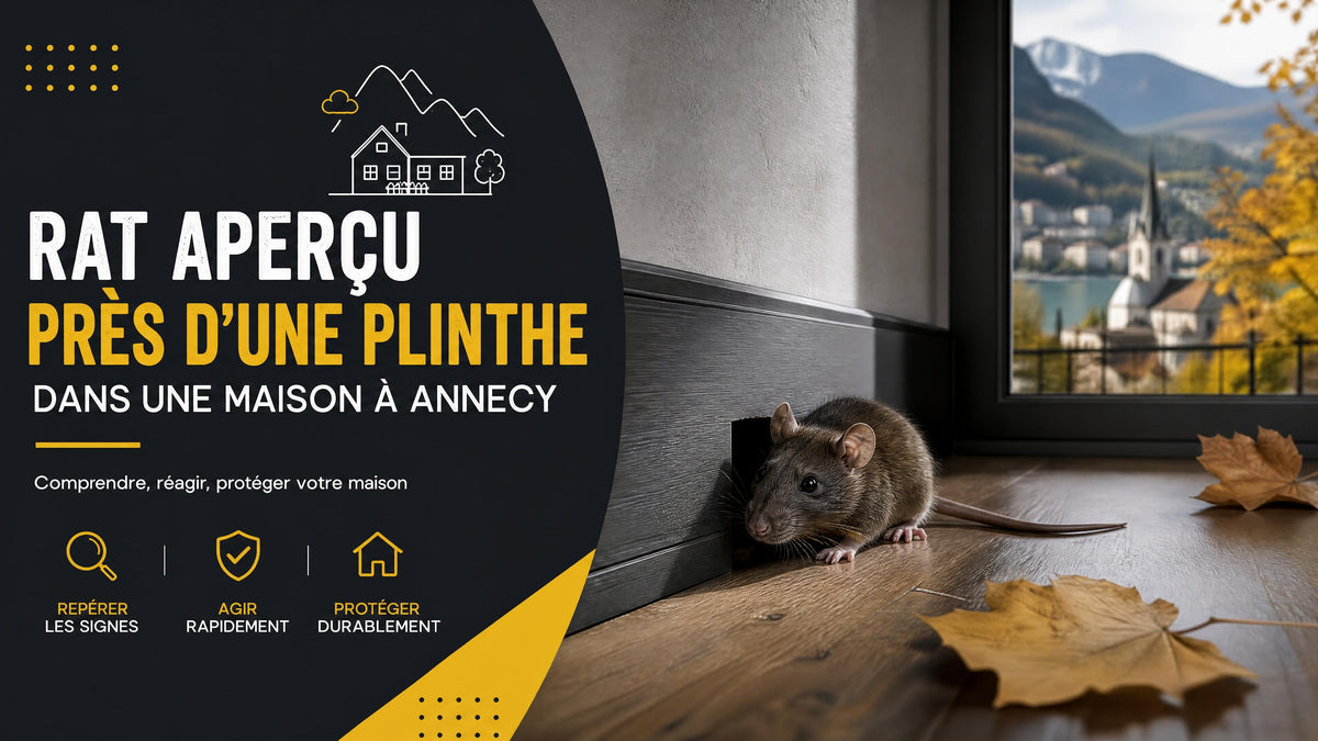 Rat dans la maison à Annecy : que faire dès les premiers signes de présence ?