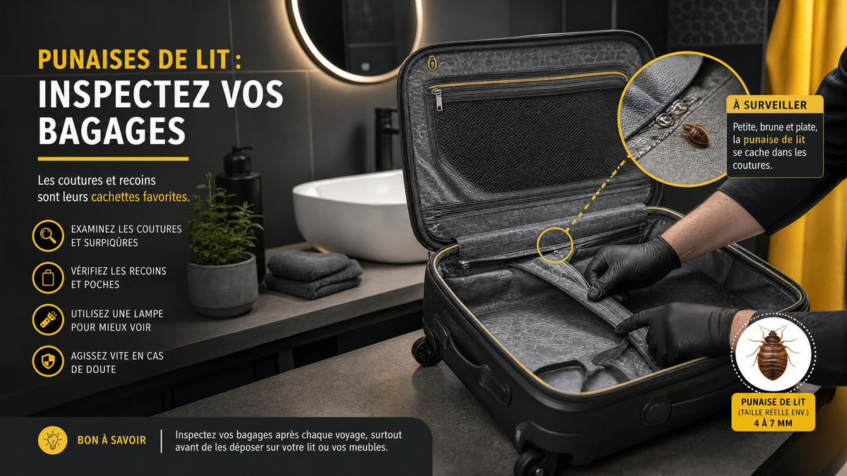 Retour de voyage à Annecy : que faire si vous suspectez des punaises de lit dans vos bagages ?
