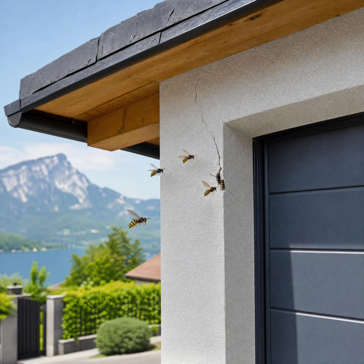 Guêpes dans un garage à Annecy : nid caché ou simple présence occasionnelle ?